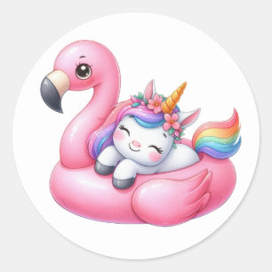 Hübsche Unicorn Pool Party Stickers