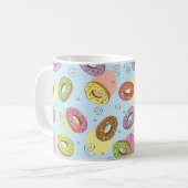 Hübsche Urinfarbe, Donusmuster Blau Kaffeetasse (Vorderseite Links)