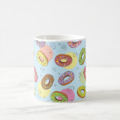 Hübsche Urinfarbe, Donusmuster Blau Kaffeetasse (Mittel)