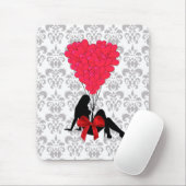 Hübsche Valentinin Herzklopfe Mousepad (Mit Mouse)