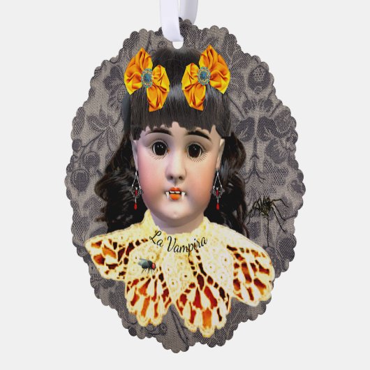 Hübsche Vampire Doll Ornament Card Karte (Links)