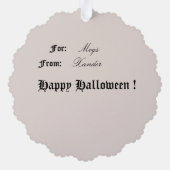 Hübsche Vampire Doll Ornament Card Karte (Rückseite)