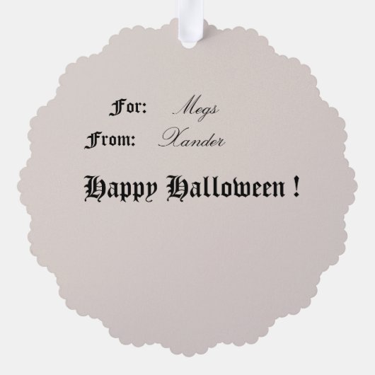 Hübsche Vampire Doll Ornament Card Karte (Rückseite)