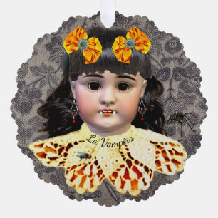 Hübsche Vampire Doll Ornament Card Karte