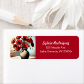 Hübsche Vase der Roten Pflaumen (Insitu)