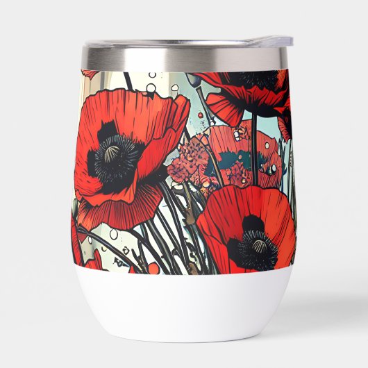 Hübsche Vase der Roten Pflaumen (Links)