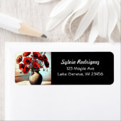 Hübsche Vase der Roten Pflaumen (Insitu)