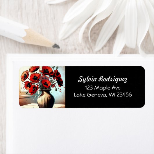 Hübsche Vase der Roten Pflaumen (Insitu)