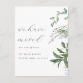 Hübsche Veränderung der Adresse, die wir übertrage Postkarte (Vorderseite)