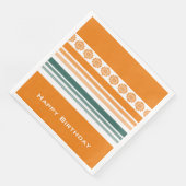 Hübsche Veranstaltung Napkins mit Orange Serviette (Ecke)