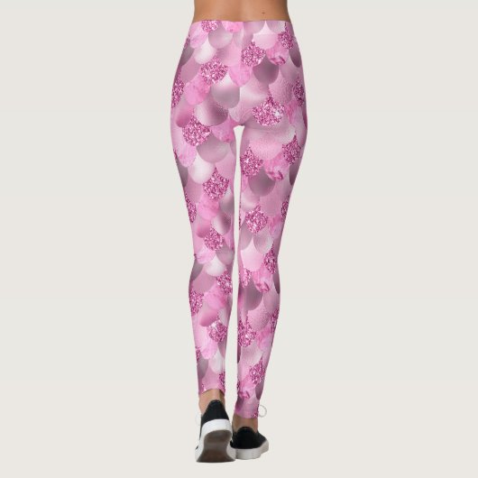 Hübsche vibrierende Schatten der Rosa-u. Leggings (Rückseite)