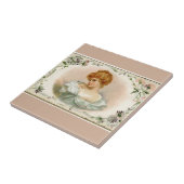 Hübsche Viktorianische Lady Floral Fliese (Seite)