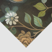 Hübsche Viktorianische Lady Whimsical Wildblumen Seidenpapier (Ausschnitt)