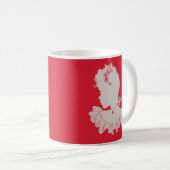 hübsche Viktorianische Silhouette Kaffeetasse (VorderseiteRechts)