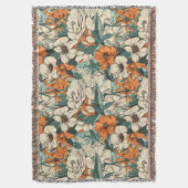 Hübsche Vintage Blume Decke (Vorderseite Vertikal)