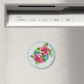 Hübsche Vintage-Blumen Magnet (In Situ (Geschirrspüler))