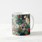Hübsche Vintage bunte Blumen Blumenmalerei Kaffeetasse (VorderseiteRechts)