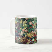 Hübsche Vintage bunte Blumen Blumenmalerei Kaffeetasse (Vorderseite Links)