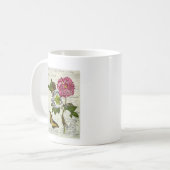 Hübsche Vintage Collage Kaffeetasse (Vorderseite Links)