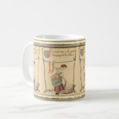Hübsche Vintage-Dame Kaffeetasse (Vorderseite Links)
