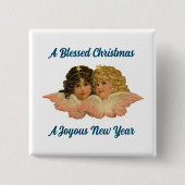 Hübsche Vintage Engel Button-Button Button (Vorderseite)