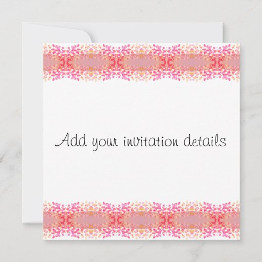 Hübsche Vintage Fairy, Einladung (Rückseite)