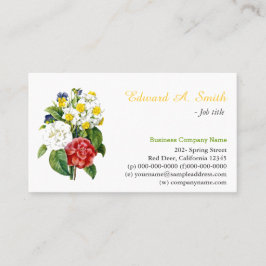 hübsche Vintage farbige Blume beruflich Visitenkarte
