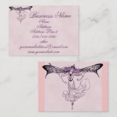 Hübsche Vintage feenhafte Geschäfts-Karten Visitenkarte (Vorne/Hinten)