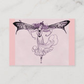 Hübsche Vintage feenhafte Geschäfts-Karten Visitenkarte (Rückseite)