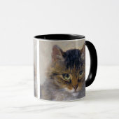 Hübsche Vintage Katze von Henriette Ronner-Knip Tasse (VorderseiteRechts)