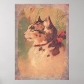 Hübsche Vintage Kitty Poster (Vorne)
