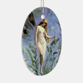 Hübsche Vintage Kunstfertigkeit Blume - Namensschi Keramikornament (Rechts)