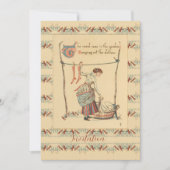 Hübsche Vintage Lady Einladung