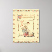 Hübsche Vintage Lady Leinwanddruck (Vorderseite)