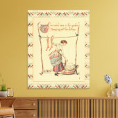 Hübsche Vintage Lady Leinwanddruck (Insitu (Wohnzimmer))