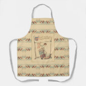 Hübsche Vintage Lady Schürze (Vorderseite)