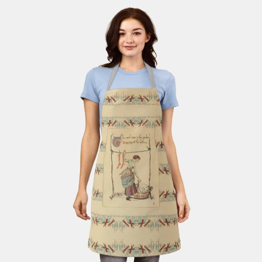 Hübsche Vintage Lady Schürze (Getragen)