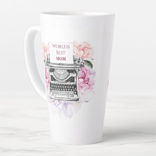 Hübsche Vintage Mama Mütter Tag Tasse (Linke Ecke)