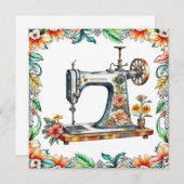 Hübsche Vintage Nähmaschine für Blumen (Vorne/Hinten)