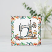 Hübsche Vintage Nähmaschine für Blumen (Stehend Vorderseite)