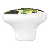 Hübsche Vintage Pansy Garden Blume Muster Keramikknauf (Seitenansicht)