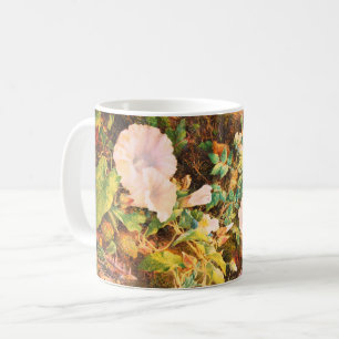 Hübsche Vintage-Petunien-Blumen-Blumenmalerei Kaffeetasse
