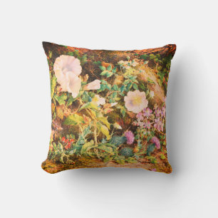 Hübsche Vintage-Petunien-Blumen-Blumenmalerei Kissen