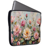 Hübsche Vintage Rosa- und Crestegarten Rose Art Laptopschutzhülle (Vorne Rechts)