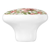 Hübsche Vintage Rosensteine Keramikknauf (Seitenansicht)