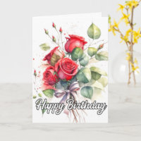 Hübsche Vintage Rote Rosen