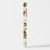 Hübsche Vintage Schmetterlinge | Name iPhone Hülle (Linke Seite)