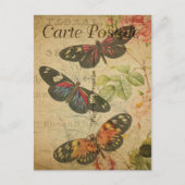 Hübsche Vintage Schmetterlinge Postkarte (Vorderseite)
