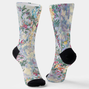 Hübsche Vintage-Style-Blumen-Verrückte-Socken Socken