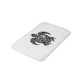 Hübsche Vintage Tattoo Diver Turtle Badematte (Schrägansicht)
